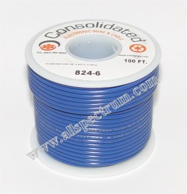 18 AWG tinned copper stranded hook up wire, 100 feet per Black UL1015